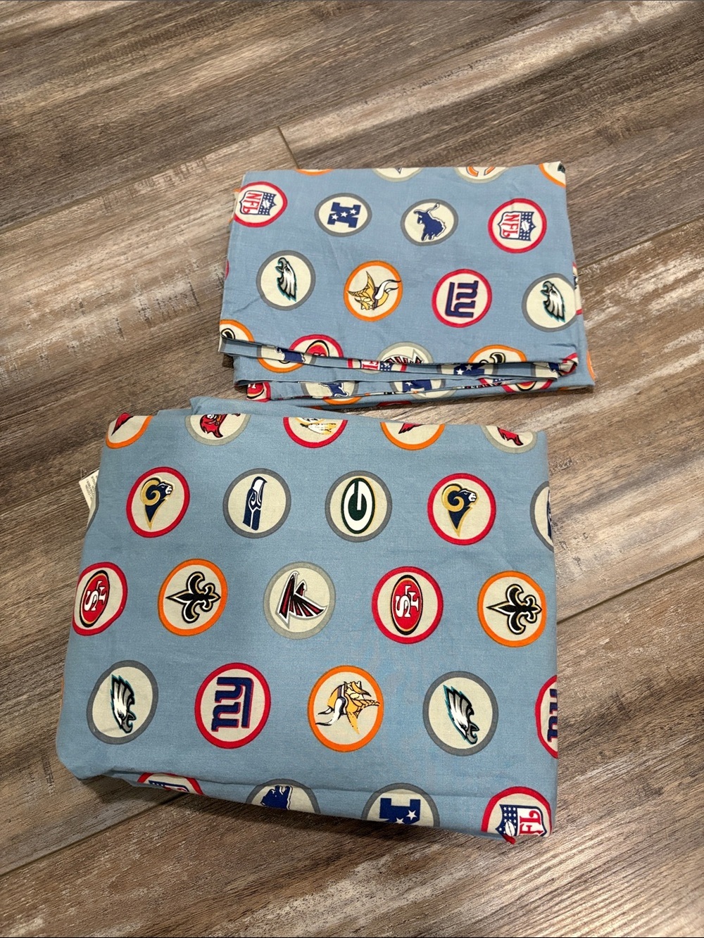 Pottery Barn Teen NFL bedding Twin Flat Sheet and pillowcase